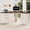 White, variant on Fiakoa Farmhouse L Shaped Desk with Drawers, 53.8" x 57" Office Computer Desk with File Cabinets, Rustic Corner Executive Desk with with Charging Station, White