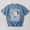 Blue Jean, variant on Dolly Christmas Graphic T-Shirt, Holly Dolly Vintage Holiday Short Sleeve Tee
