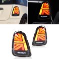 thumbnail image 4 of Dynamic Tail Light Assembly, JCW Union Jack Full LED Lights Rear Running Smoke Lens Replacement For Cooper R56 R57 R58 R59 2007-2015 LampSmoke, 4 of 8