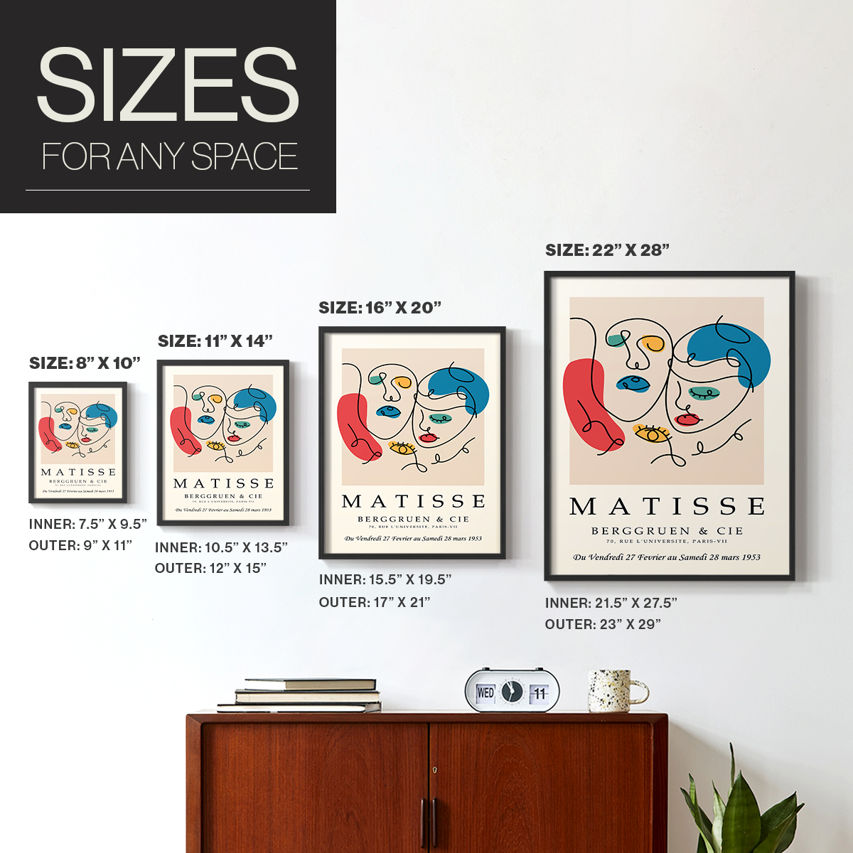 Matisse LXXXIII Framed Print - Solid Wood