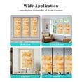 thumbnail image 6 of Window Privacy Film Orange Stained Glass Window Film Decorative Sun Block Window Cover Watercolor Farmhouse Ombre Abstract Texture Window Clings Static Adhesive Sticker for Bathroom 23.6"x59", 6 of 7