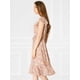 thumbnail image 2 of Vestido Dobladillo Con Volantes Aleteo Mangas Cuello Cuadrado Con Cinturón Para Mujeres Rosa M, 2 of 6