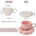 thumbnail image 3 of Ceramic Coffee Mug, Novelty Latte Mug Cute Office Mug Tea Cup and Tea Tray Set, 7 oz Mugs, 3 of 4