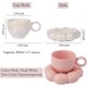 thumbnail image 3 of Ceramic Coffee Mug, Novelty Latte Mug Cute Office Mug Tea Cup and Tea Tray Set, 7 oz Mugs, 3 of 4