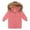 Watermelon Red, variant on Ruyang Teens Girls Padded Puffer Coat Winter Quilted Down Parka Coats Warm Windproof Lightweight Zip Fuzzy Hooded Jackets