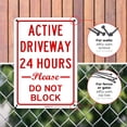 thumbnail image 4 of No Parking Active Driveway Sign, 10x7 Vinyl Sticker, 4 of 9