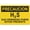 Warning Sign 4, variant on Caution H2S Poisonous Gas May Be Present Spanish Sign, 8"x12" Tin Wall Decor, Great for Garden and Yard Safety Alert