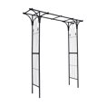 thumbnail image 4 of Garden Arch Metal Garden Arch Garden Arbor Trellis Climbing Plants Support Arch Outdoor Arch Wedding Arch Party Events Archway Black,Garden Trellis, 4 of 8