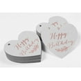 thumbnail image 4 of Inkdotpot Rose Gold Foil Paper Hang Tags Happy Birthday Favor Tags 100 Pieces, 4 of 6