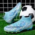 thumbnail image 2 of Zapatos de fútbol para hombre, calzado de entrenamiento profesional, antideslizante, ultraligero, tobillo alto, Unisex, FG/TF, 2 of 5