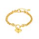 thumbnail image 1 of Pulsera con colgante en forma de corazón de acero inoxidable para mujer, 1 of 3