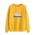 thumbnail image 4 of Xuanfei Women Sunset Mountain Birds Printing Long Sleeve Round Neck Sweatshirt, 4 of 7