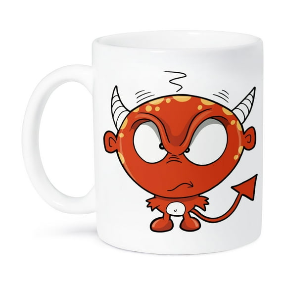 3dRose, Funny Devil With An Attitude Cartoon Creature, 11oz Mug