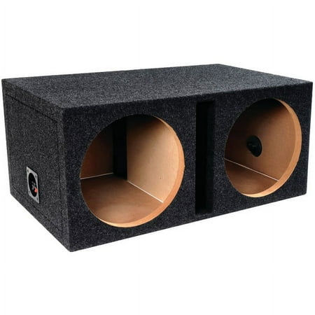 Atrend - 10" Dual Ported Shared Chamber Subwoofer Enclosure - Charcoal