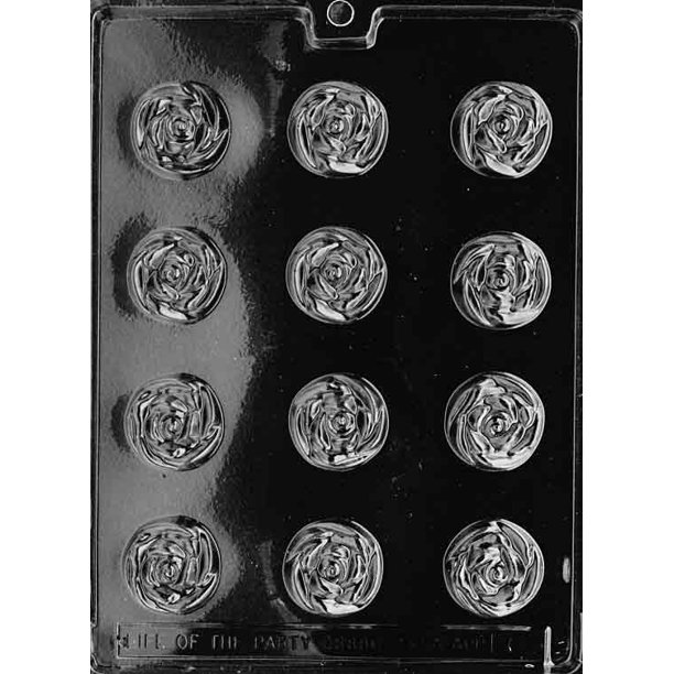Candyland Crafts SMALL ROSES Chocolate Candy Soap Mold Combo Food