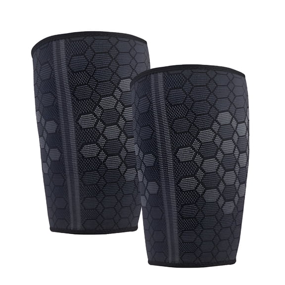 TELOLY Thigh Compression Sleeves-Quad and Hamstring Support-Upper Leg Sleeves for Men and Women-Made From Breathable Elastic Blend-Anti Slip