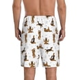 thumbnail image 2 of Balery German Shepherd Dog Men's Cotton Knit Pajama Shorts Waistband & Pockets,Short Pajama Pants-Small, 2 of 8