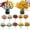 Color mixing, variant on 10 Bundles Artificial Mums For Outdoors Fall,Fall Fakeflowers For Outside,Artificial Mums For Outdoors,Fake Mums,Fall Decorations For Outside Home Planter Window Porch Patio Front Door Decoration