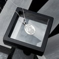 thumbnail image 4 of PicturesOnGold.com Saint Joyce Religious Medal - 1/2 X 2/3 inch Size of Dime, Solid 14K White Gold, 4 of 7