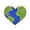 Gold, variant on Planet Earth Heart Hard Enamel Pin | Clayton Jewelry Labs