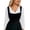 White, variant on Women'S Jacket Fall Corduroy Overall Dress Long Sleeve V-Neck Adjustable Strap A Line Flare Jumper Dress Beige 2Xl