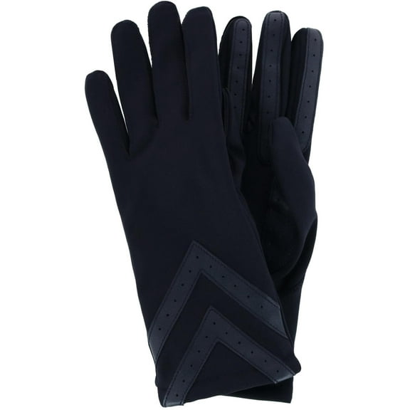 Isotoner Touchscreen Spandex Winter Glove with Chevron Wrist (Women)