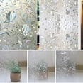 thumbnail image 3 of Película De La Ventana Película de ventana estática sin pegamento Decoración de pegatinas de vidrio esmerilado de tulipán 3D (60X200cm) Likrtyny  Libre de BPA, 3 of 8