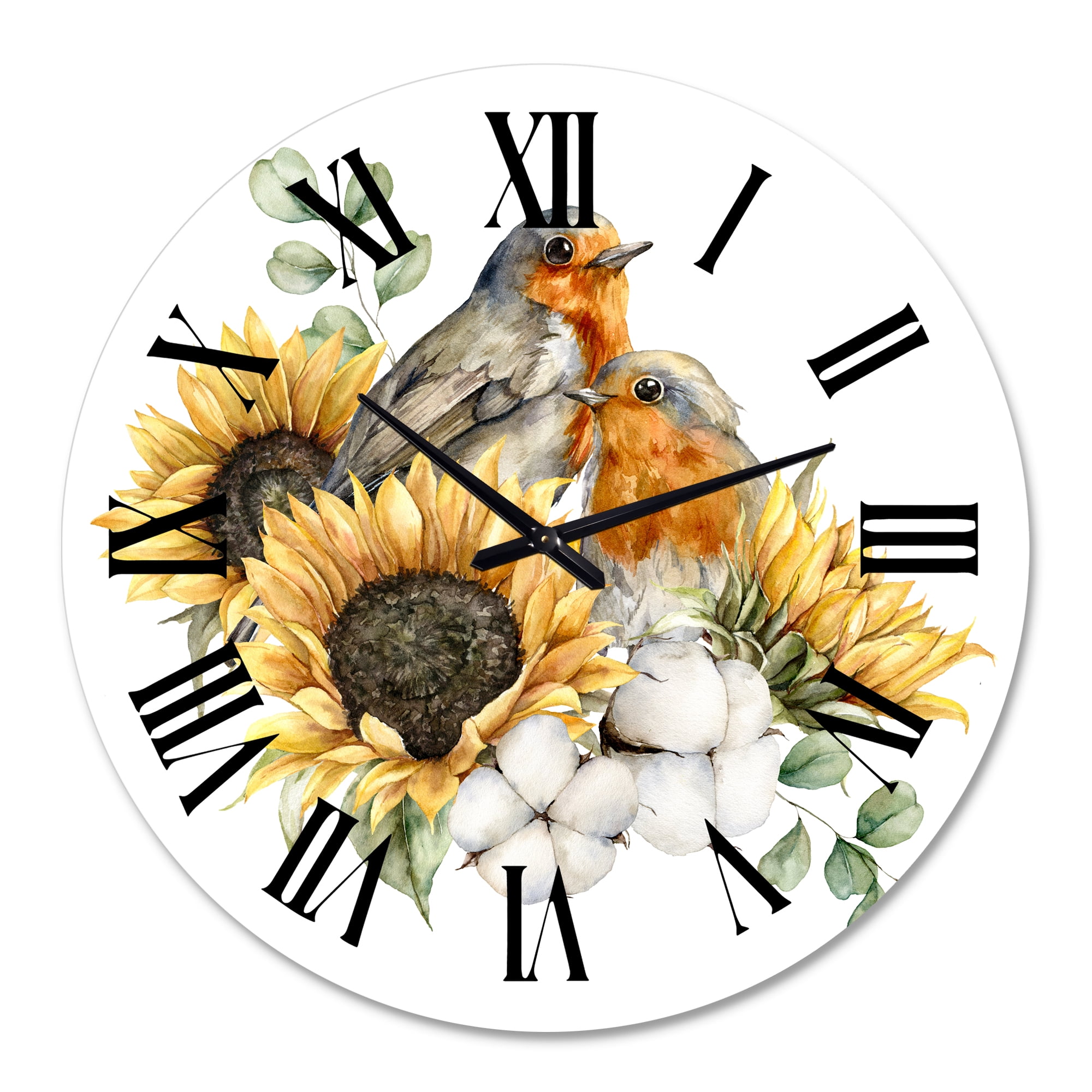 Designart 1 in Quartz Traditional Wall Clock