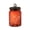 Red, variant on Vintage Glass Jar with Lid, Sunflower Embossed Airtight Food Storage Container for Sugar, Coffee, Tea, Candy, Cookies