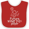 thumbnail image 3 of Inktastic Future Water Polo Player Boys or Girls Baby Bib, 3 of 4