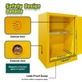 thumbnail image 3 of Fireproof Cabinet, Flammable Safety Cabinet, with 12 Gallon Capacity, Cold-Rolled Steel Fireproof Safety Cabinet, for Garage and Workshop, 3 of 7