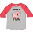 thumbnail image 3 of Inktastic Cant Say No to This Face Cute Pig Boys or Girls Toddler T-Shirt, 3 of 5