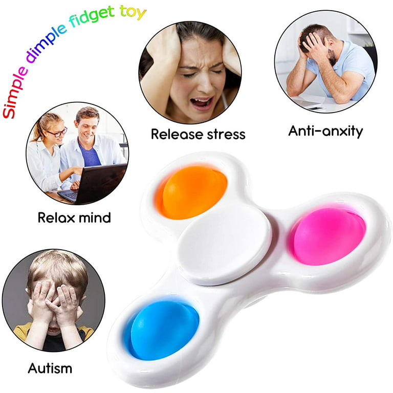 Alextreme Finger Hand Spinner Fidget Roller Stick Flip Trick Roll Stress  Relief Fidget Toy for Autism Toys(White)