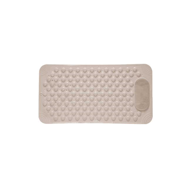 Simple Memory Foam Bathroom Mat 3D Cobblestone Pattern Absorbent Bath Rug Toilet Hallway Non-Slip Doormat Washable Brown