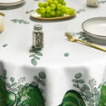 thumbnail image 4 of St. Patricks Day Tablecloth 60×60 Inch Round, Shamrock Love Heart Eucalyptus Washable Seasonal Table Cover for Party Picnic Dinner Decor, 4 of 6