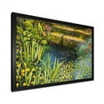 thumbnail image 2 of Designart 'Colorful Silence Flowers At The Lake Side' Lake House Framed Art Print, 2 of 4