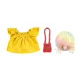 thumbnail image 2 of Mini Desk Goose Outfits Summer Clothes Set with Hat Dress and Bag for Statue Decor(Yellow,9cm), 2 of 4