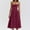 1-Hot Pink, variant on 2025 Vintage Dress for Women Elegant Spaghetti Strap Bustier Midi Dress Flowy Pleated Prom Dresses with Pockets