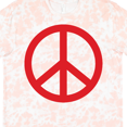 thumbnail image 4 of Inktastic Fun Red Peace Sign T-Shirt, 4 of 5