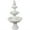 White, variant on Sunnydaze Welcome Traditional White Fiberglass 3-Tiered Outdoor Water Fountain