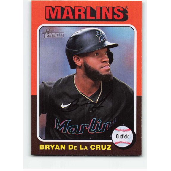 2024 TOPPS HERITAGE #483 BRYAN DE LA CRUZ MIAMI MARLINS