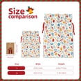 thumbnail image 3 of Naloa Fast Food 2 Drawstring Christmas Bags, 3D Xmas Gift Bags, Christmas Wrapping Bags, Xmas Goodie Bags, Treat Pouch Bags, Party Favor Bags-Small, 3 of 9