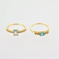 thumbnail image 4 of Geometric Zircon Ring 925 Sterling Silver 18K Gold Plated Fashion Jewelry for Women Everyday Modern Style Chic, 4 of 4