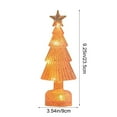 thumbnail image 3 of CuiLiyq Desktop Christmas Tree Decoration, 9.2 Inch Mini Glass Illuminated Christmas Tree, For Family Festivals Wedding and Party Desktop Decoration (Pink), 3 of 6