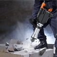 thumbnail image 1 of Martillo neumático de demolición VEVOR eléctrico 2200 W rompedor de concreto 1350 BPM 2 piezas de cinceles con estuche negro, 1 of 9