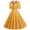Yellow, variant on For Women 2024 Maxi Casual Polka Dot Short Sleeve 1950S Housewife Evening Party Prom Dress Midi Dress