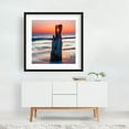 thumbnail image 2 of Suncrack - Bulgaria Photography Sunset Beach Seascape Ocean Coastal Nature Waves Black Framed Wall Art Print 8 x 8 inches, 2 of 3