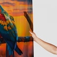 thumbnail image 3 of Orinice Abstract watercolor parrot shower curtain, oil painting tropical forest colorful bird macaw parrot bathroom 60x72, 3 of 7