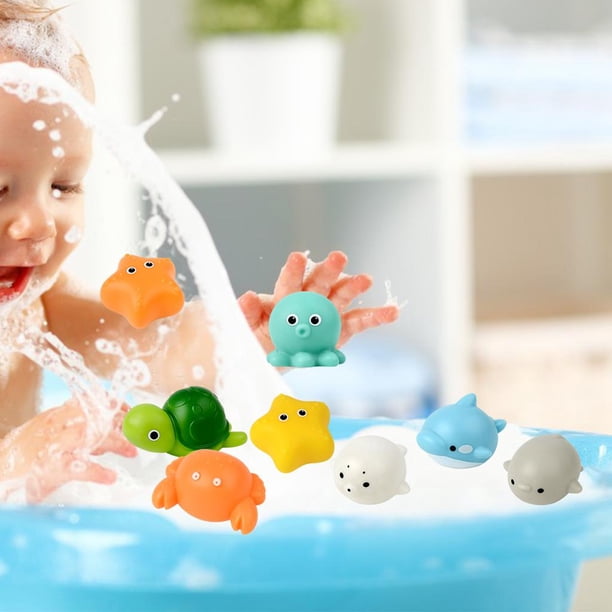 RoadLoo 4 Juguetes De Baño Con Animales Para Bebés | Flotadores Mecánicos Sin Pilas Para Piscina Y Bañera | Juegos De Agua Para Niños Y Niñas De 3 Años En Adelante