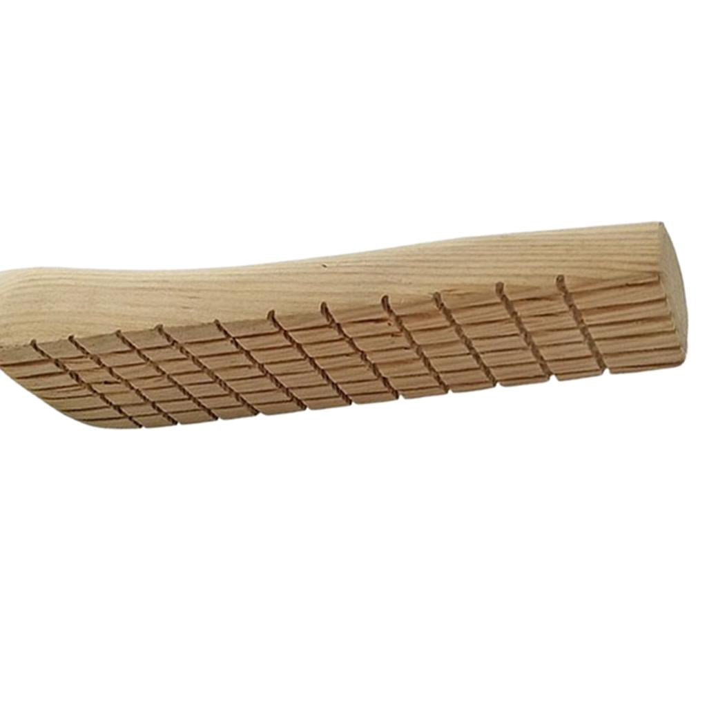 GUOOL Groove Wooden Paddle, Clay Paddle Tool, Clay Pottery Paddle for Figurine Clay Pottery Making, Wood Crafts, 14.76x2.56x1.38inch